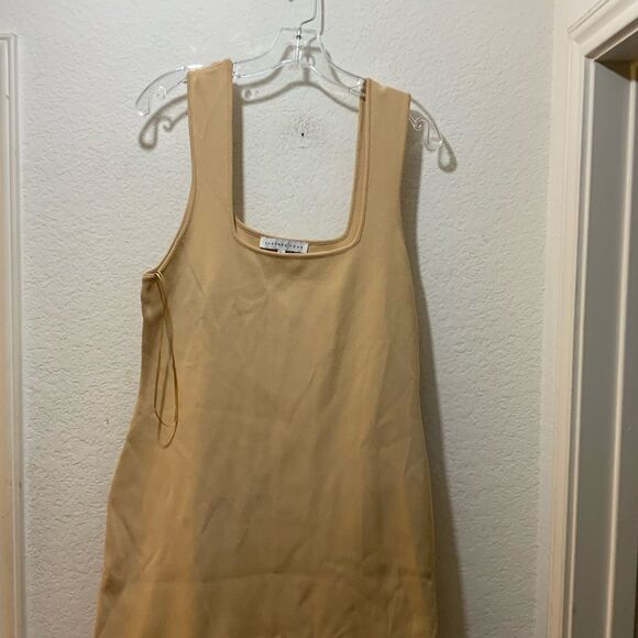 2.7 AUGUST APPAREL Endlessrose bodycon tan dress size XL - Picture 3 of 7